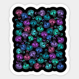 Mushroom Pattern Sticker